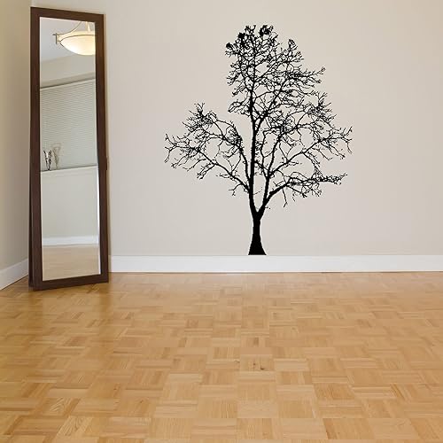 Vinilo adhesivo decorativo para decoración de habitación de pared con árbol de madera Bosque Bush grande AS514