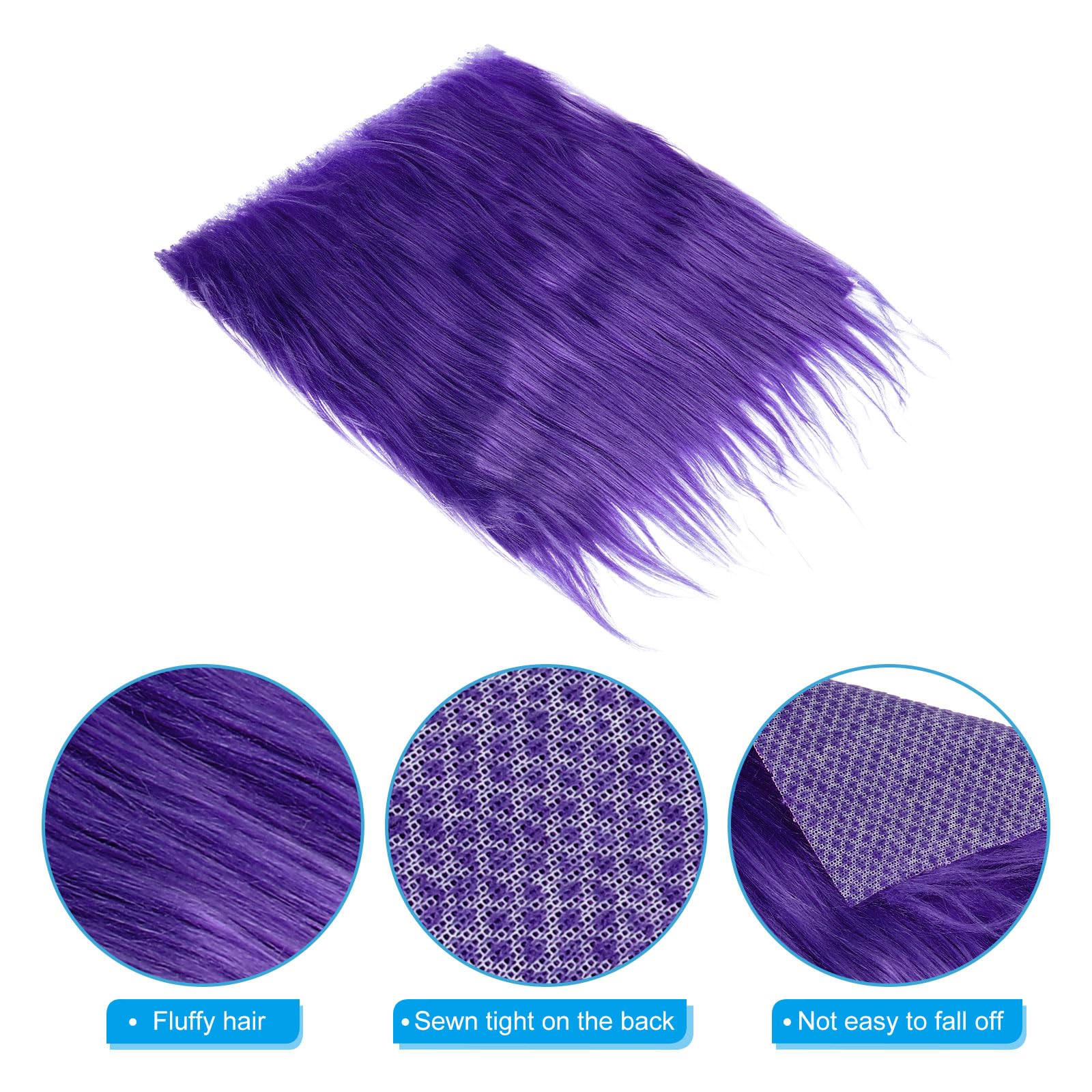PATIKIL Plush Faux Fur Fabric Square - Image 4