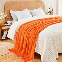 Vista 227 de inhand Knitted Throw Blankets for Couch and Bed, Soft Cozy Knit Blanket with Tassel, Black Lightweight Decorative Blankets and Throws, Farmhouse