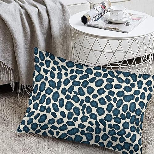 Vista 519 de Funda de cojín con estampado de guepardo rosa intenso, cojín cuadrado con estampado de animales fucsia, funda de almohada decorativa para el hogar