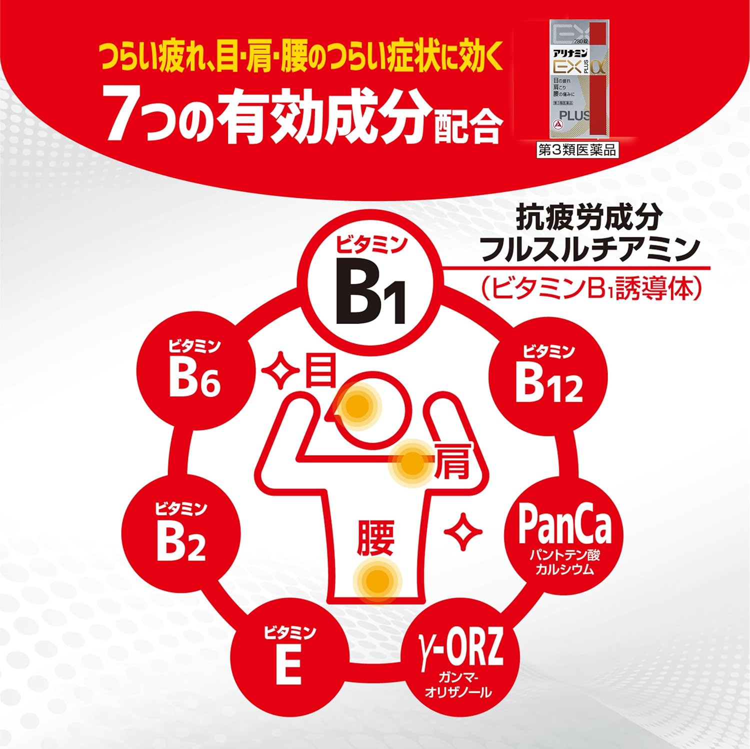 【第3類医薬品】アリナミンEXプラスα 80錠