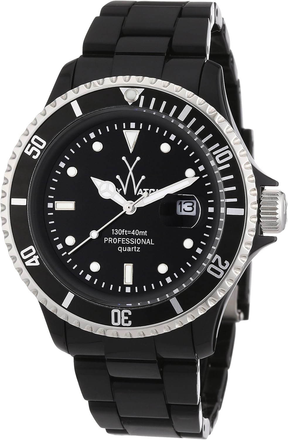 ToyWatch FLUO Collection Italian, Black, Analog