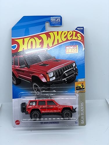 Hot Wheels 2022 - Jeeps Cherokee '95 - Rojo - Baja Blazers 10/10-150/250