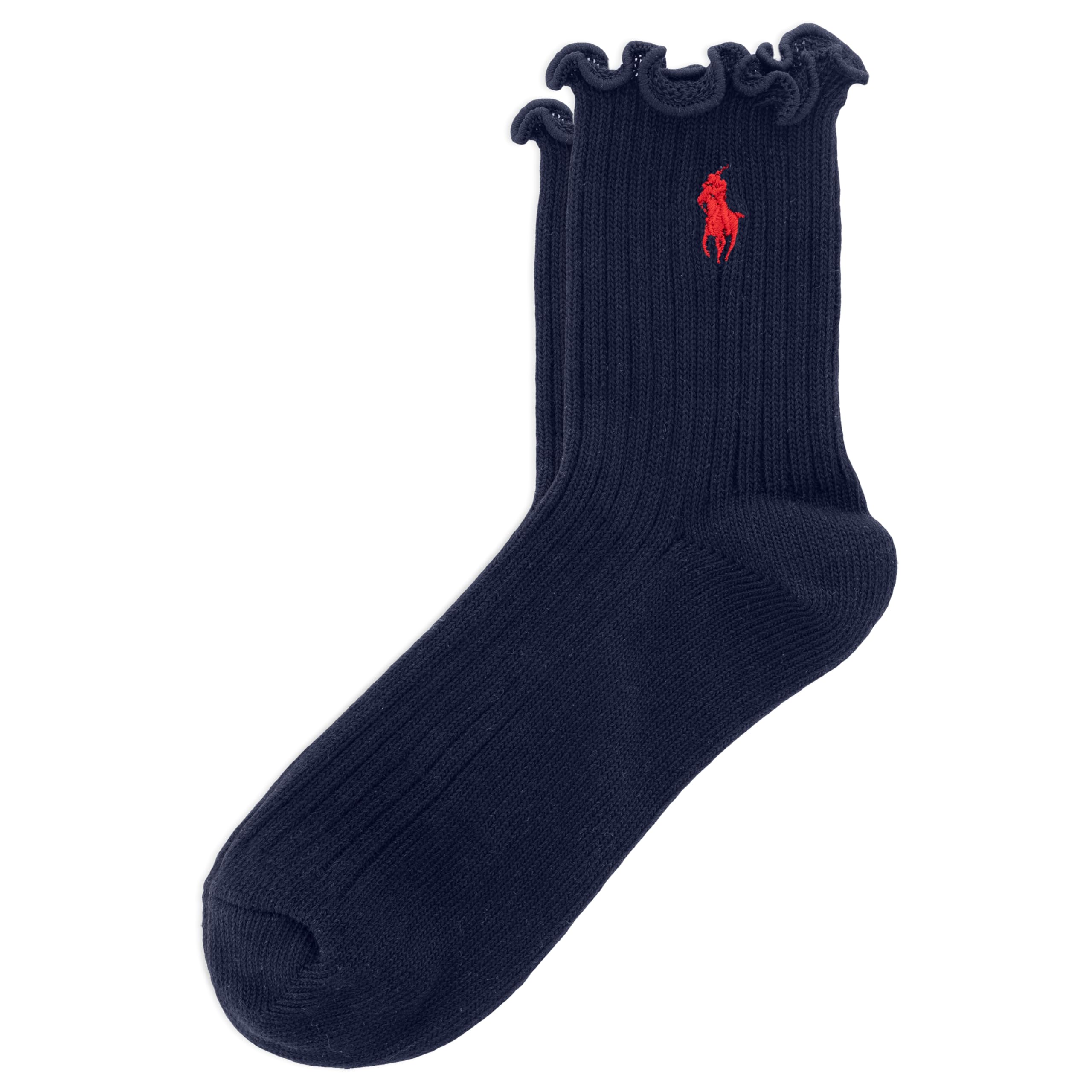 Women's Lettuce Edge Cotton Ruffle Ankle Socks, 1 Pair
