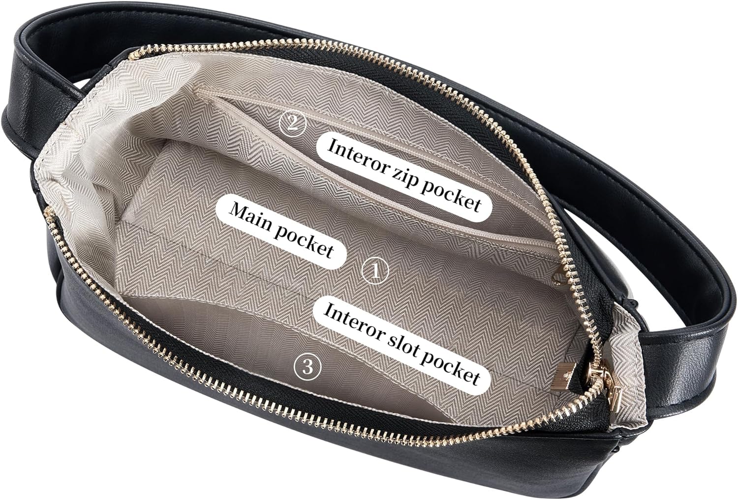 Chic Mini Hobo Tote: Elegant Zippered Clutch for Every Occasion