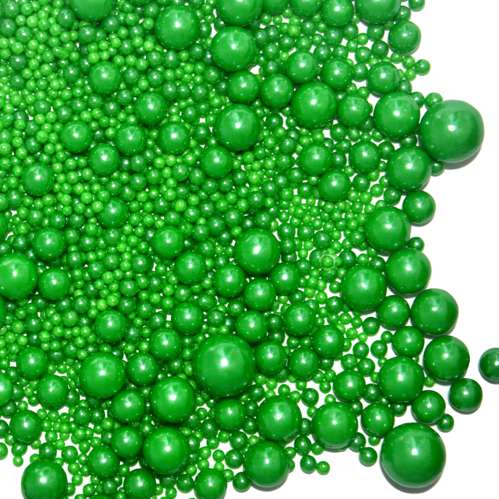 Green Sprinkles Christmas Sprinkles for Cookie Decorating Edible Pearls for Cake Decorating Cookie Baking Cake Topper Cupcake Decorations Wedding