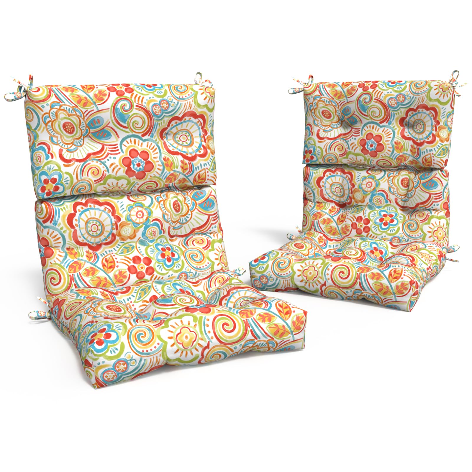 Outdoor Rocking Chair Cushions, Non-Skid Slip Backed Sun Lounger Chair ...