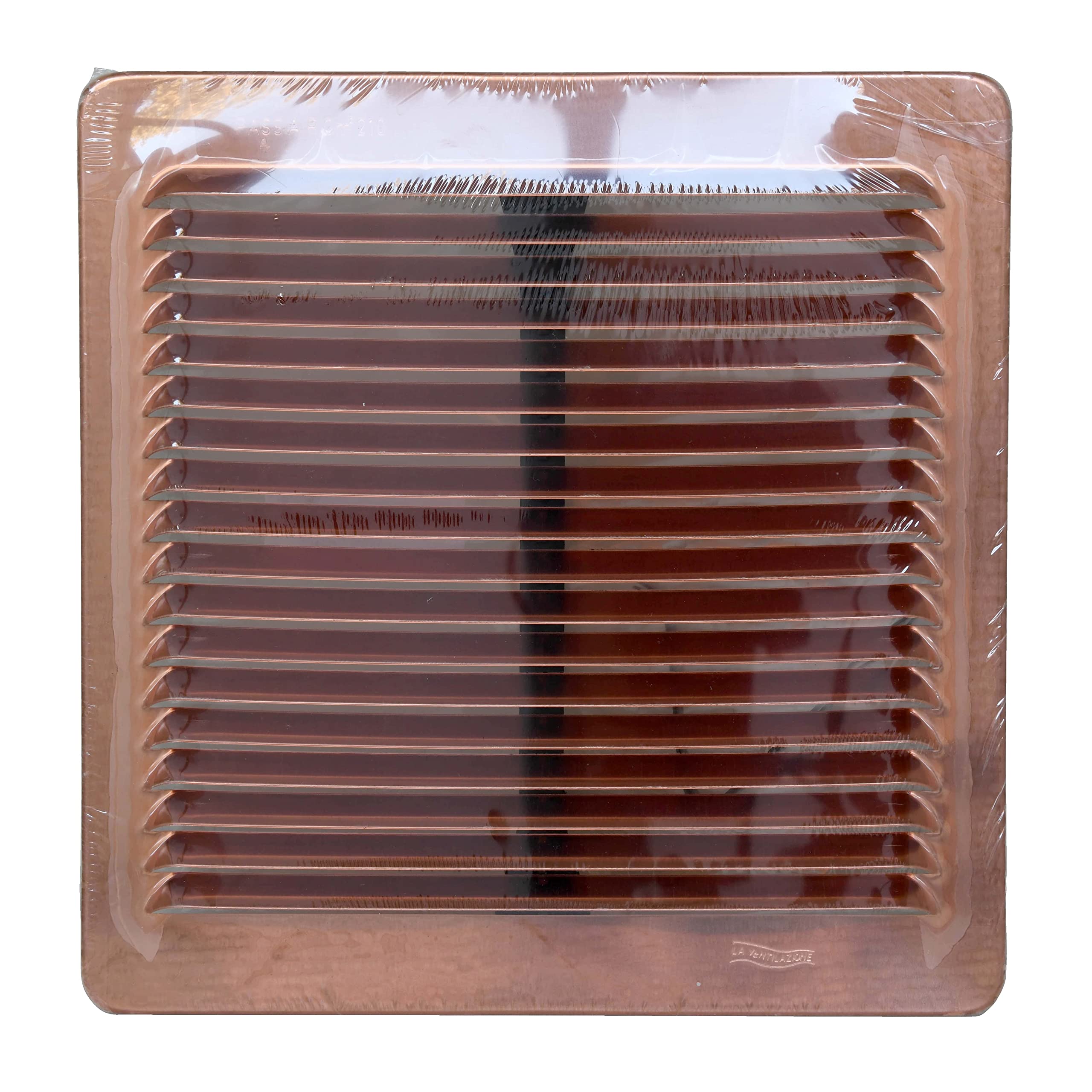 La Ventilazione LAM2323RA Griglia di Ventilazione quadrata con molle, Rame, 228x228 mm