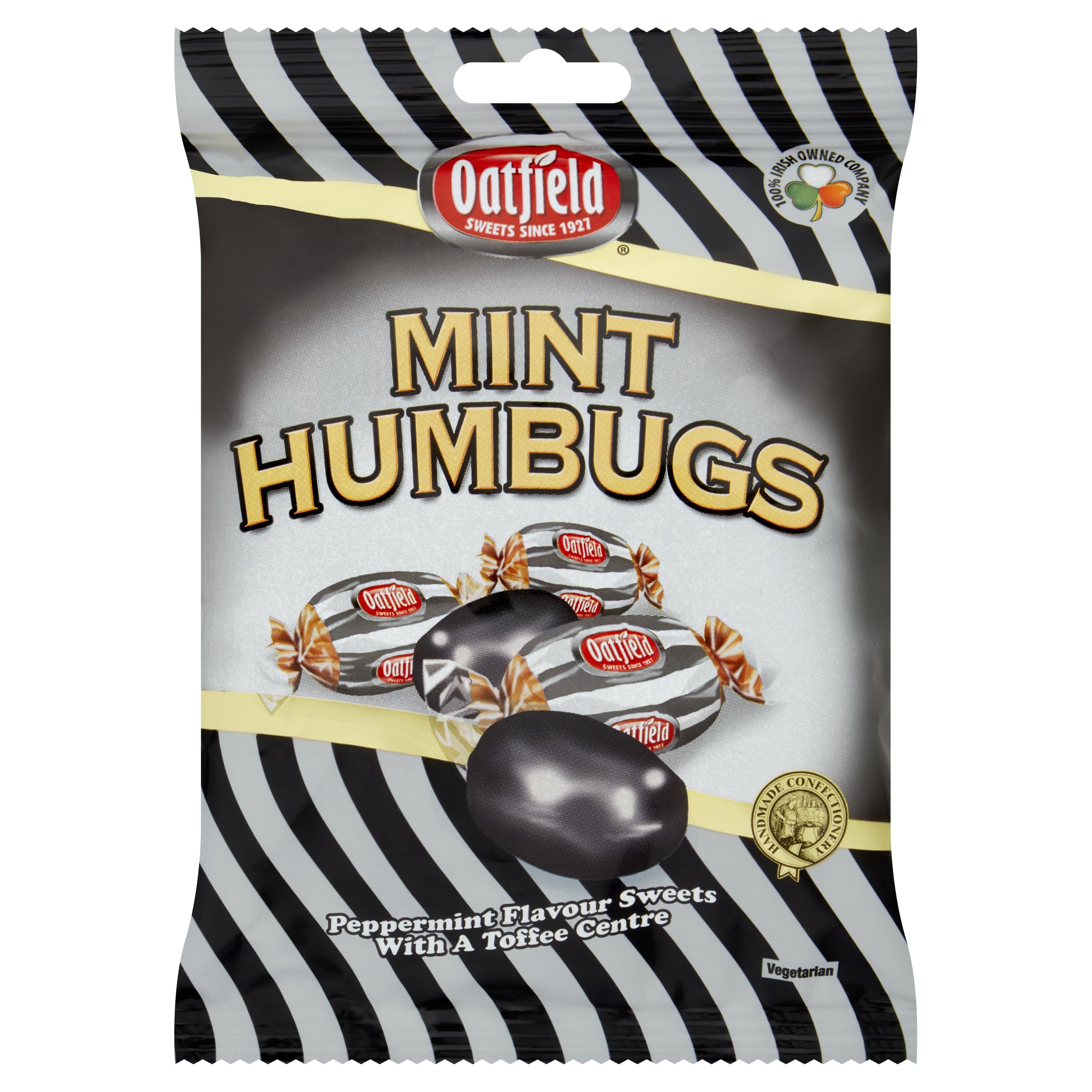 Oatfield Mint Humbugs -- 150g Bag