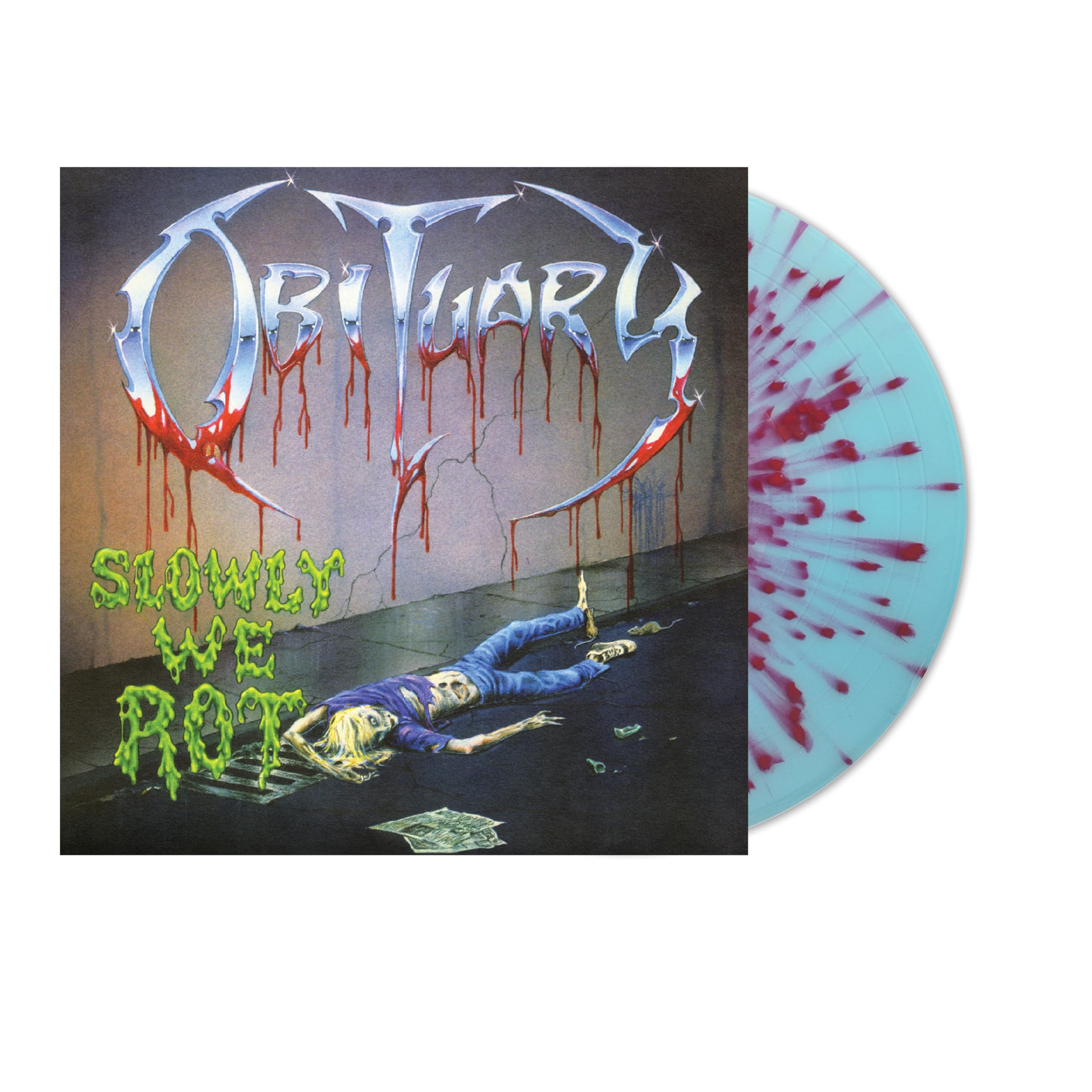 OBITUARY - Slowly We Rot (remastered) - SPLATTERED VINYL LP