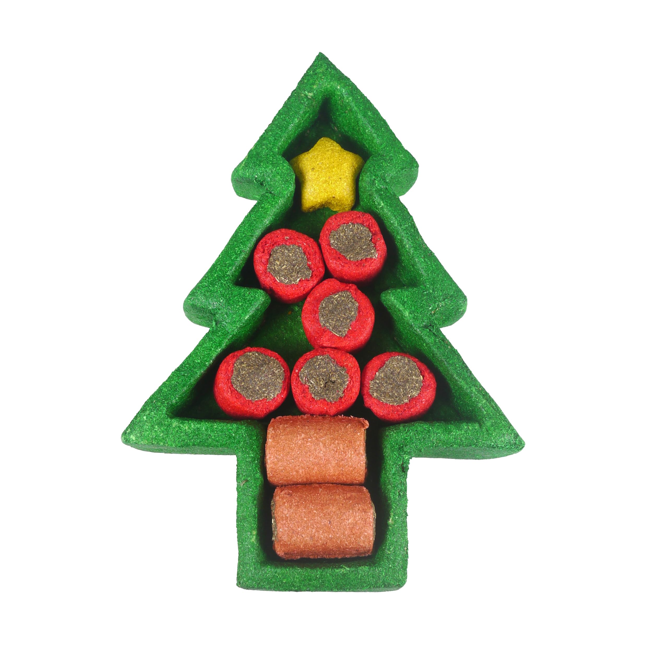 Rosewood Christmas Puzzle Tree Toy for Small Animals