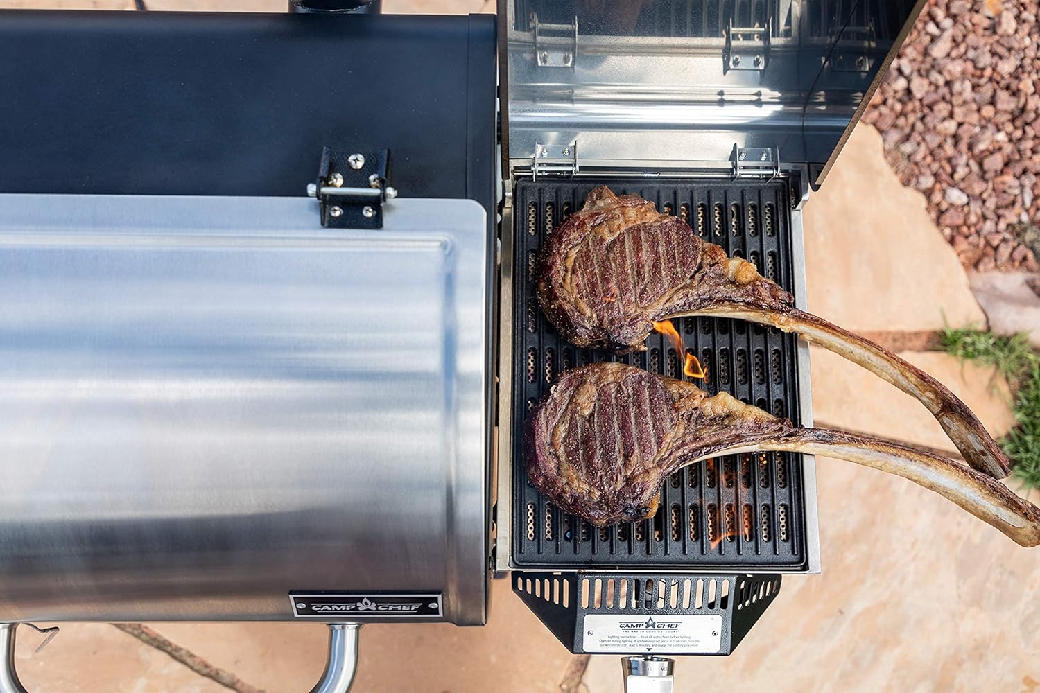 Camp Chef BBQ Sear Box Grill Accessory, Stainless Steel, Dimensions: 11.5 in. x 16 in : Patio, Lawn & Garden