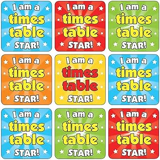 175 I Am A Times Table Star Maths Multiplication Square Childrens Pupils School Praise Teachers Reward Stickers 20mm Primary Teaching Services