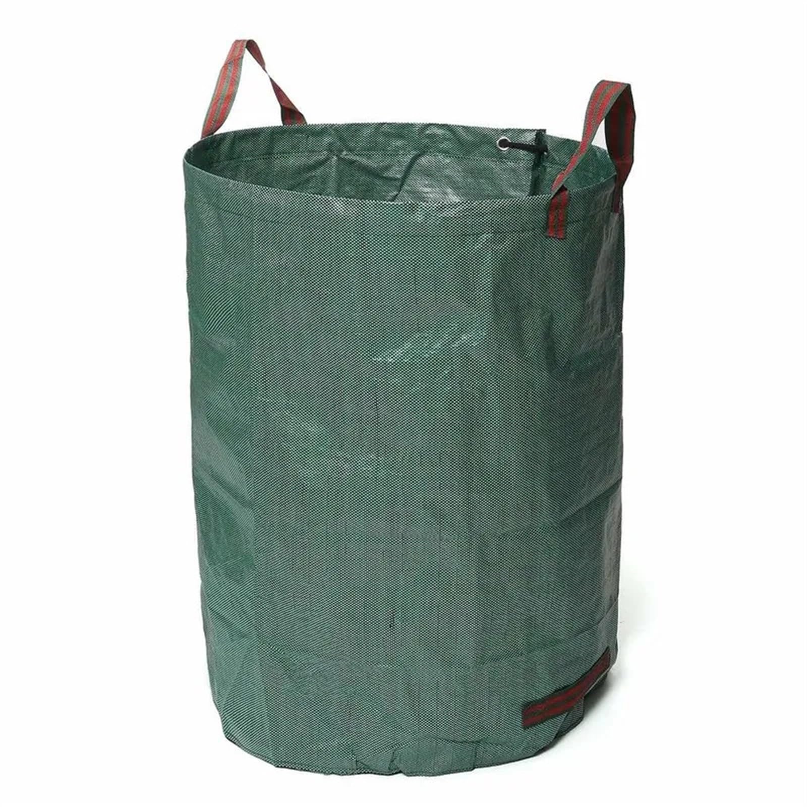 Sacos de Jardin Bolsa Jardin Bolsa para residuos de jardín, Duradera, Reutilizable, Impermeable, PP, Hoja de jardín, malezas, contenedor de Almacenamiento de Hierba, 120L/300L/500L(300L)