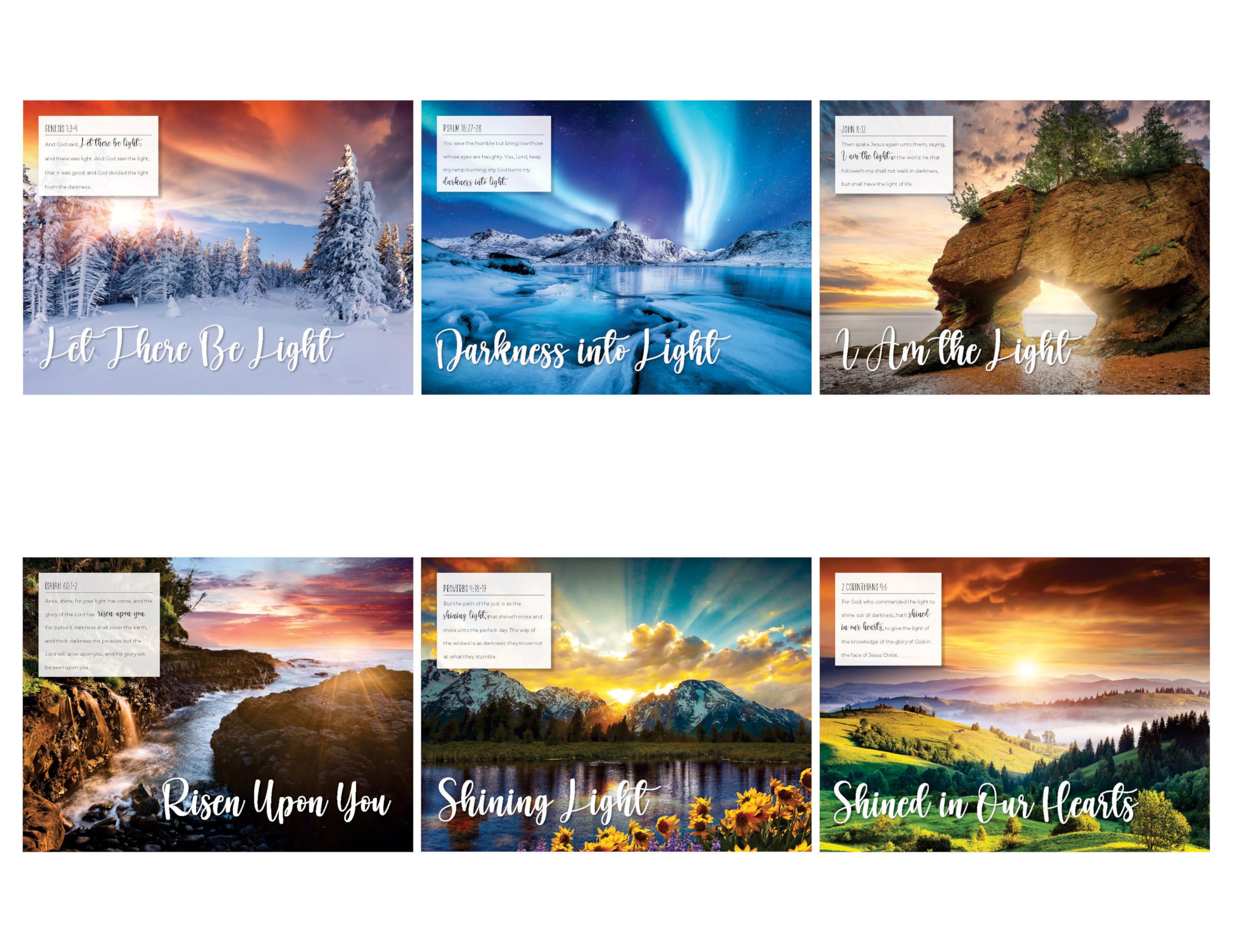 Let There Be Light Bible Verse Wall Calendar 2025