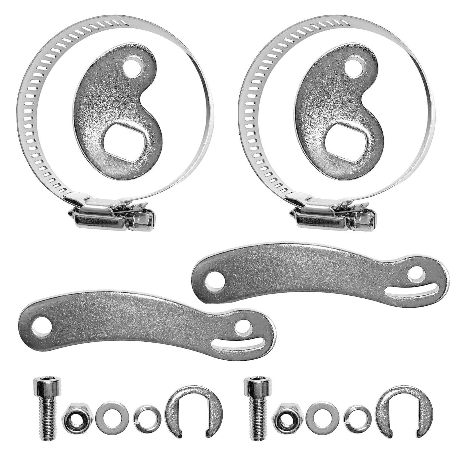 NIYATA Ebike Torque Arm Set, 2 Sets Universal Electric Bicycle Conversion Kit, Rear Wheel Torque Arms for E-Bike Hub Motor Stabilization and Axle Protection