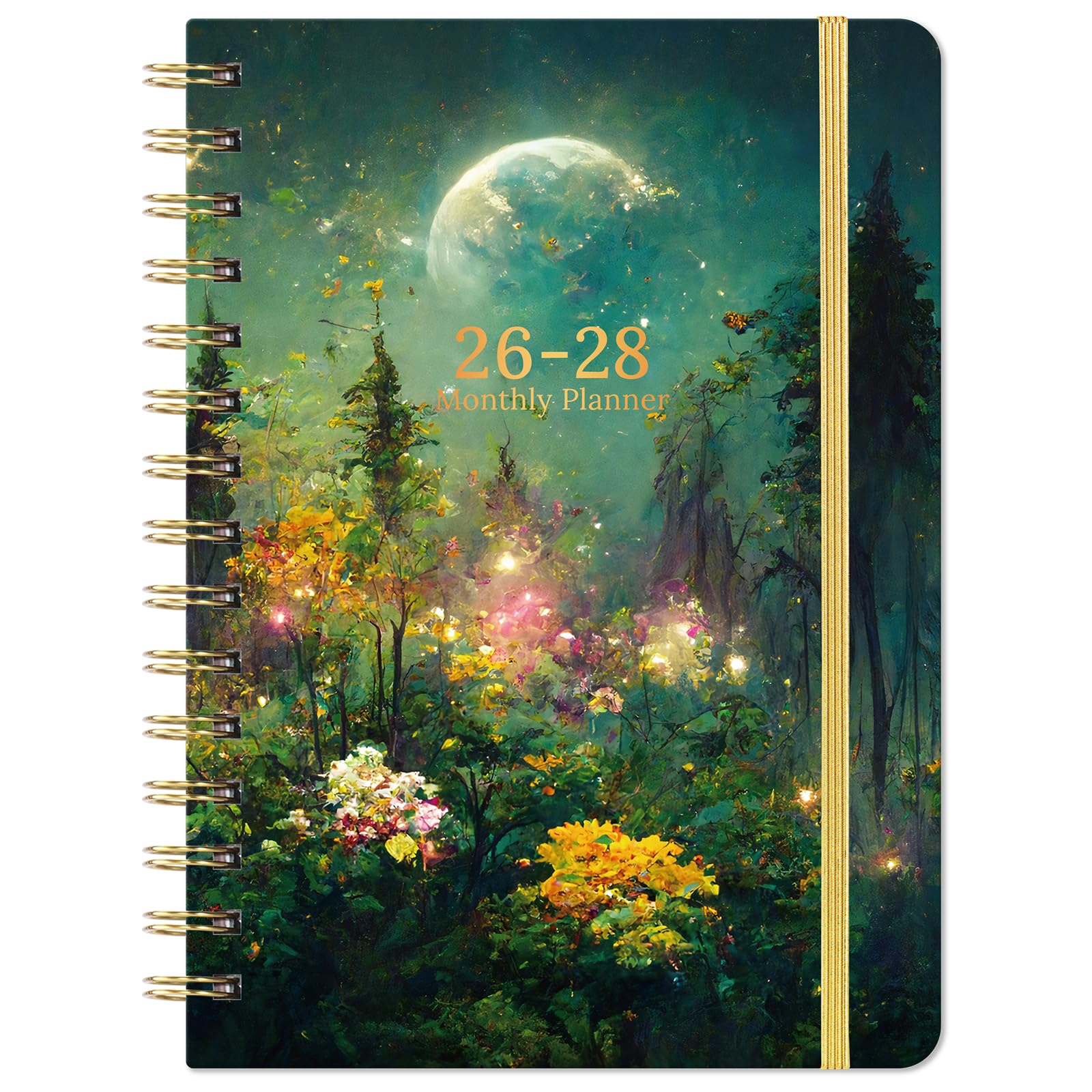 2026-2028 monthly planner - 3 Year Monthly Planner/Calendar 2026-2028, JAN.2026 - DEC.2028, 6.3" x 8.4", 36 Monthly Tabs + Back Pocket - Dreaming Moon