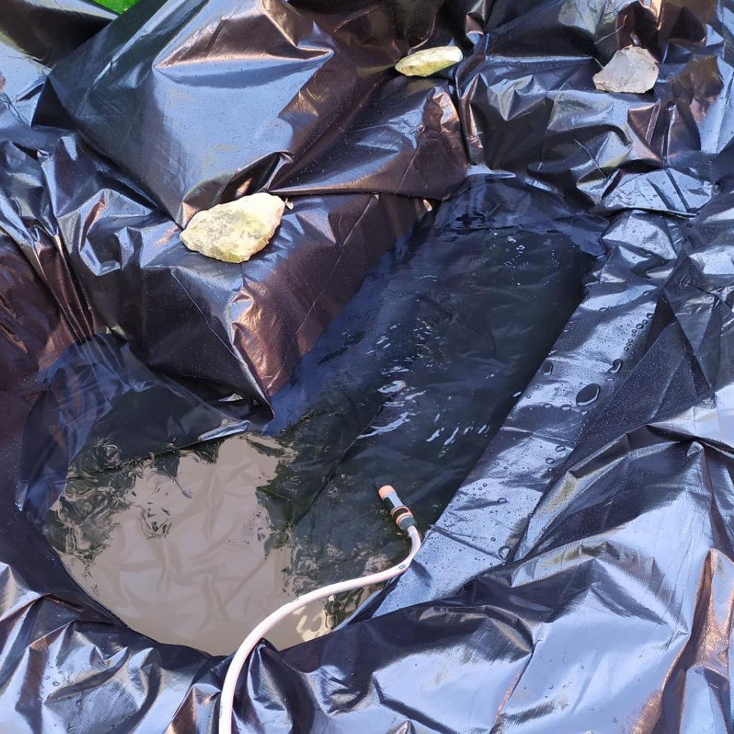 Robuste Teichfolie, 9 x 9 m, flexibel, undurchlässig, für Koi- und Fischteiche, langlebig und leicht zu schneiden, ideal für große Teiche
