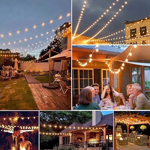 Miniatura 7 de Paquete de 25 bombillas LED de repuesto G40, base de tornillo E12, bombillas de globo inastillables para luces de cadena de exteriores, 0.6 vatios