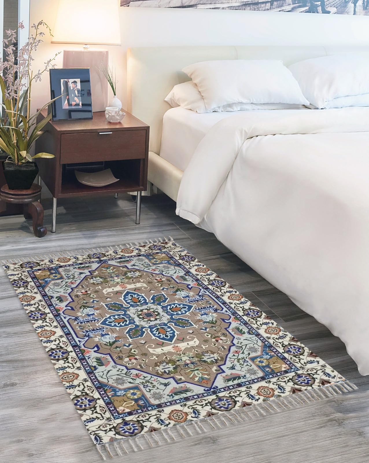 TRENDECOR Printed Handmade Dhurrie 2 X 3 Feet Persian Carpet Rug Runner And Carpets For Living Room/Drawing Room/Bedroom/Home (Design 6) 2X3 Ft, Skin (B0CLJL62LY) Amazon Price History, Amazon Price Tracker