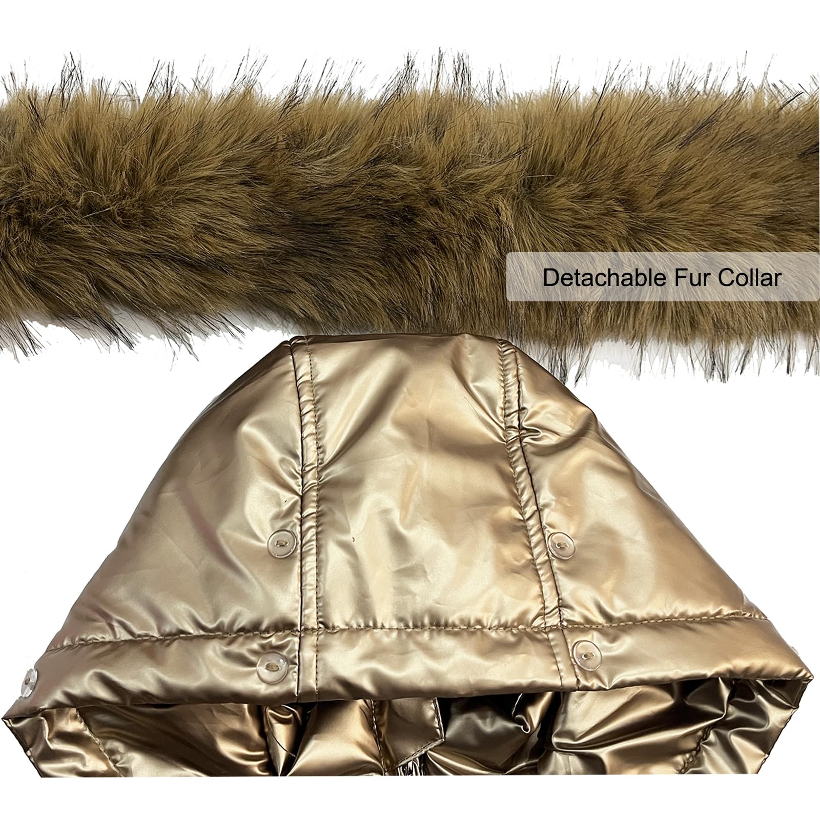 Bébé Combinaison de Ski à Capuche Manches Longues Hiver Barboteuse Neige Veste Chaude Filles Garçon