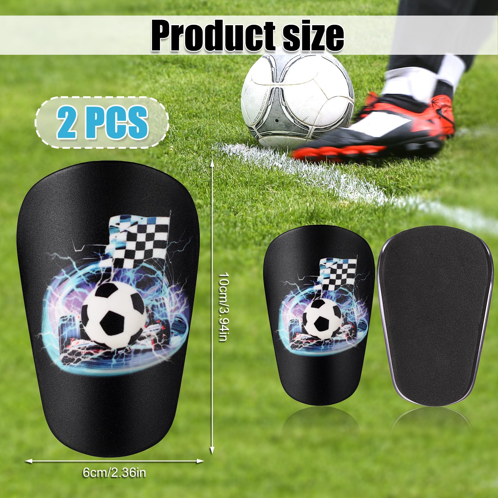 4pcs Mini Protège-Tibias De Football Confortable Équipement