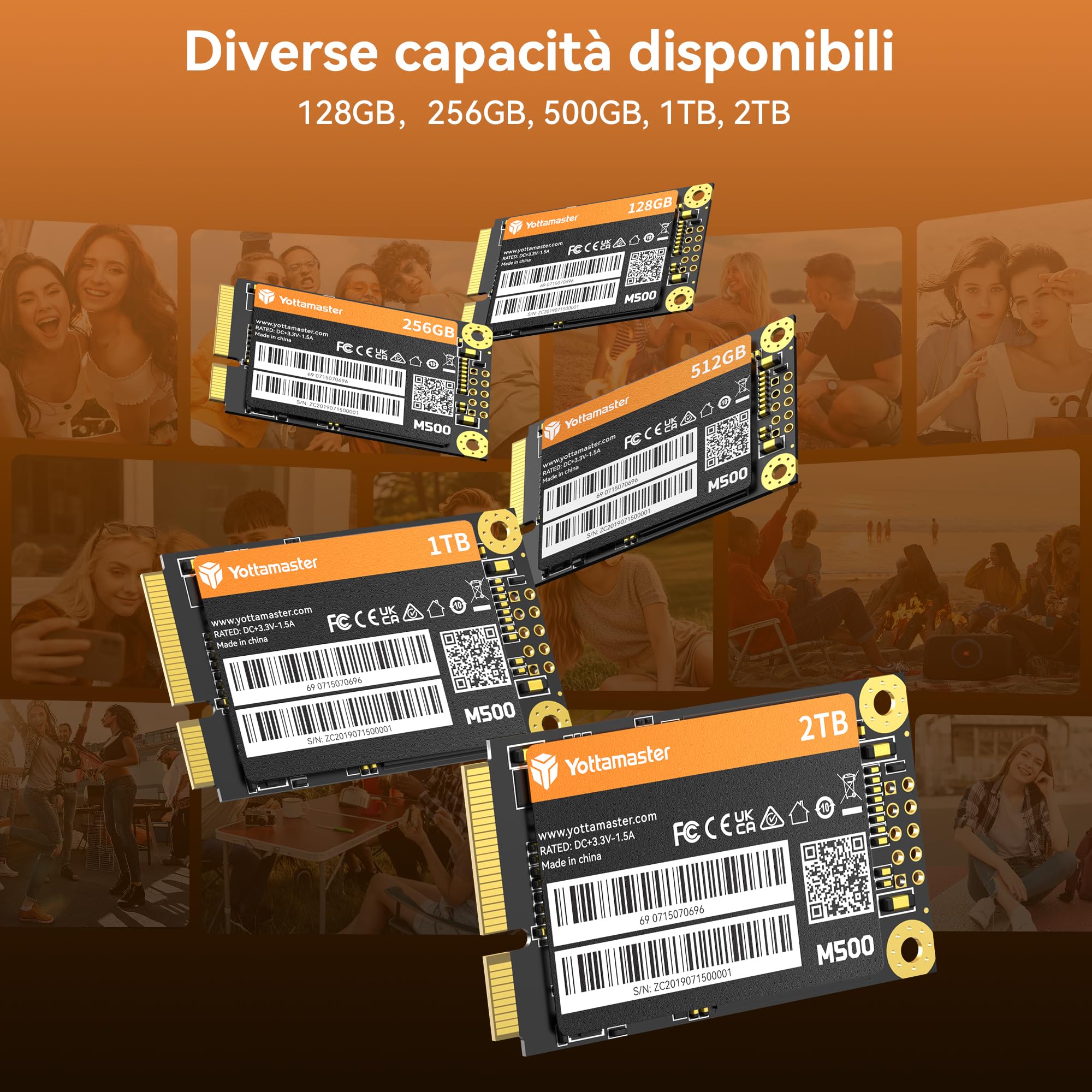 Yottamaster M500 1TB mSATA SSD SATA III 6Gb/s, Solid State Drive