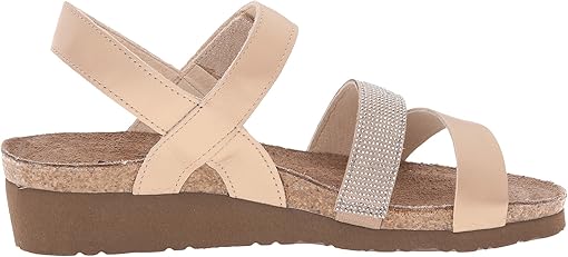 Satin Gold Leather/Silver Rivets