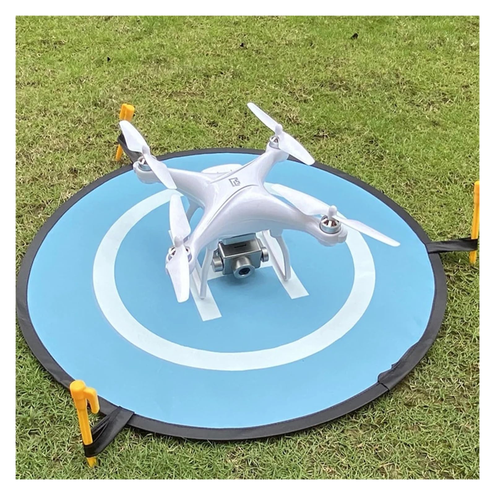 75/55 cm szybko składana podkładka do lądowania uniwersalny fartuch parkingowy drona FPV składany wodoodporny pyłoszczelny podkładka do DJI Spark FPV Racing Drone akcesoria (75 cm pomarańczowy