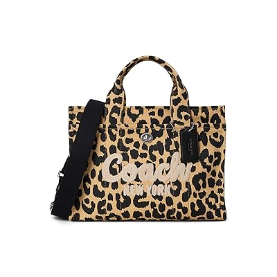 COACH Cargo Tote with Leopard Print Tote Handbags Leopard, Canvas