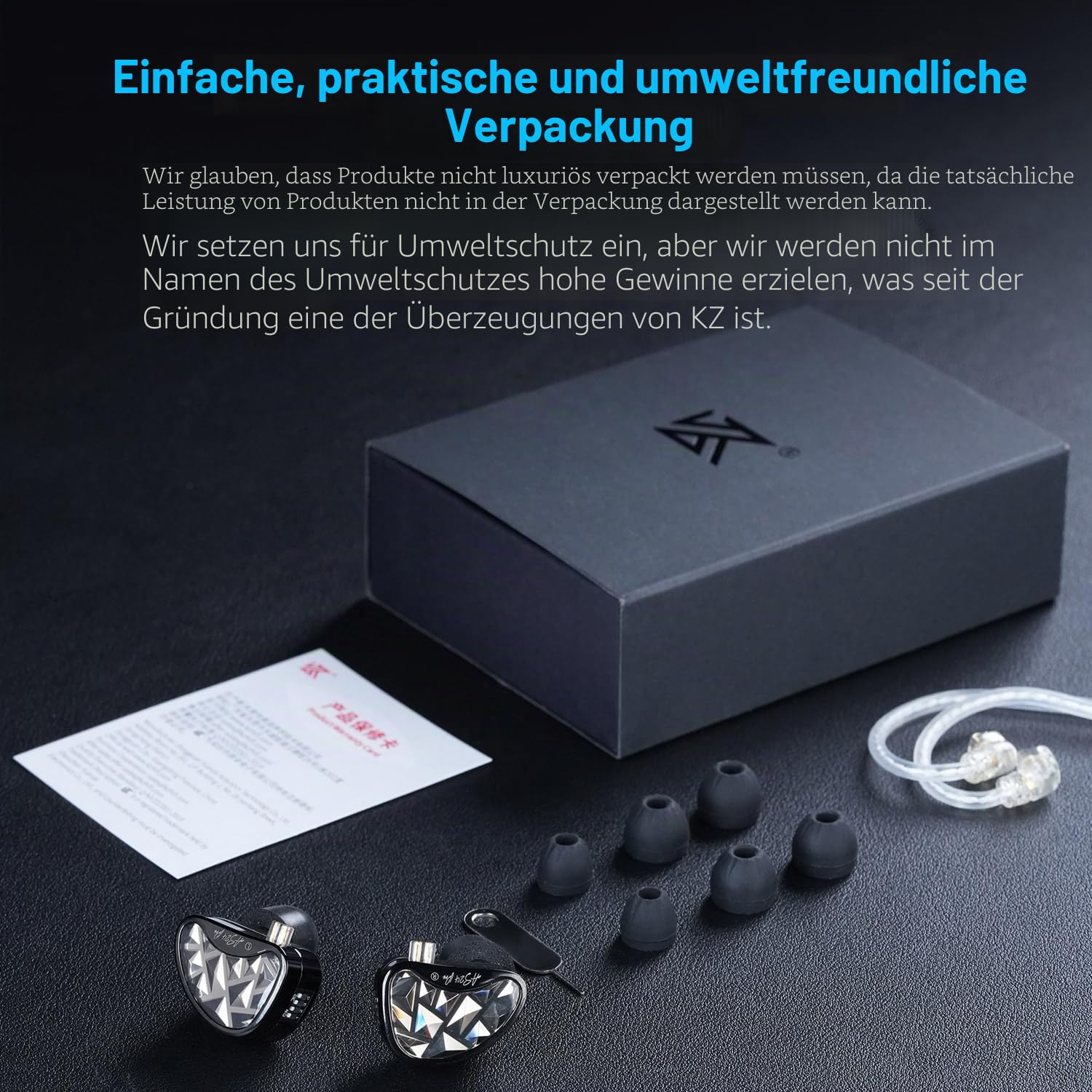 KZA COUSTICS KZ AS24 Pro In Ear Monitor mit 12 BA-Treibern, IEM Kopfhörer mit 4 Einstellmöglichkeiten, HiFi-Bass, Gaming Ohrhörer, klarem Stereoklang über alle Frequenzen, für Musiker Audiophile