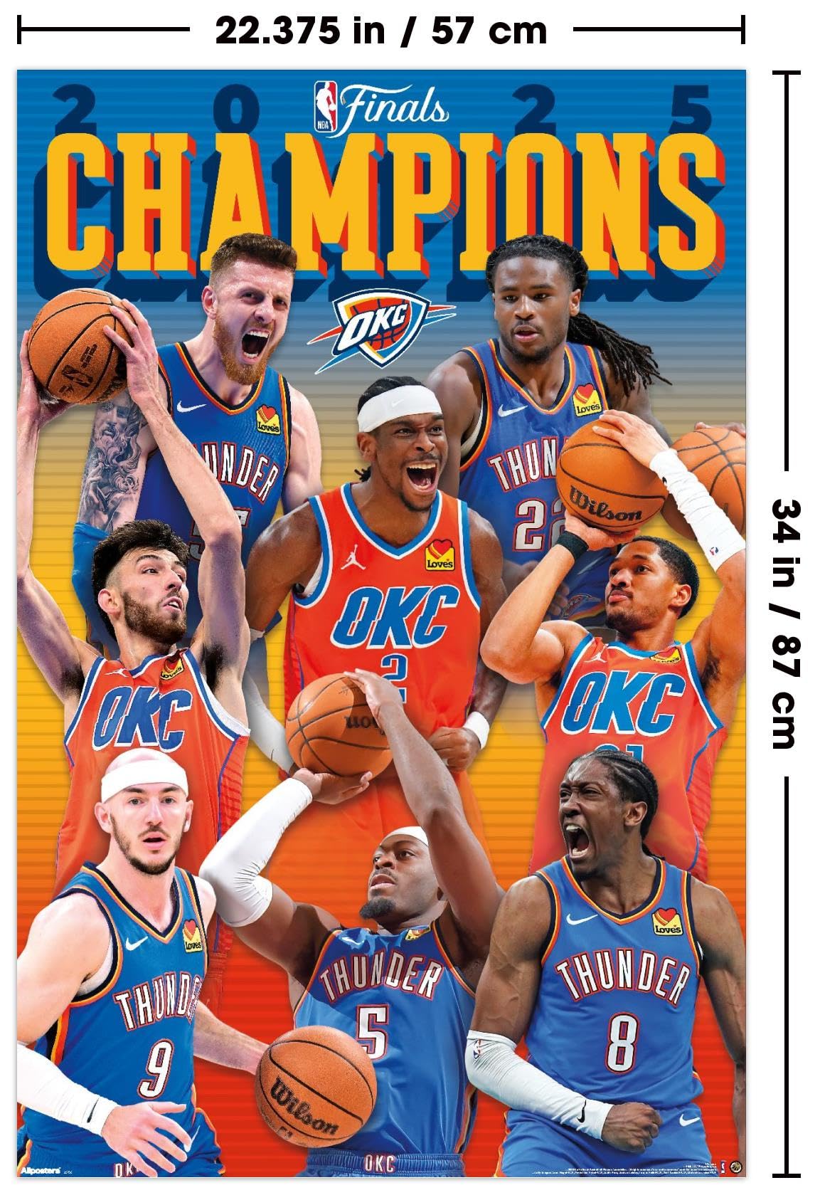 Amazon.com: NBA Oklahoma City Thunder - 2025 NBA Finals Champions
