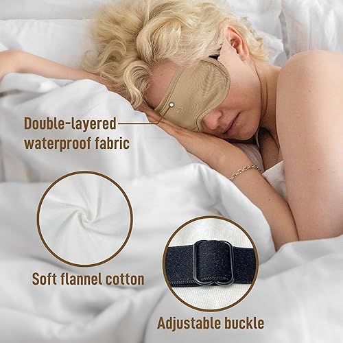 Miniatura 2 de Paquete de aceite de ricino para ojos, paquete de aceite de ricino orgánico reutilizable para pestañas y cejas dispersas, arrugas, círculo oscuro