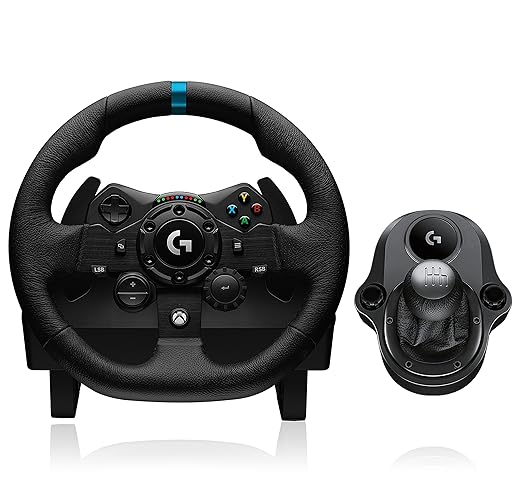 Xbox Series S Lenkrad Mit Pedalen Logitech G923 TRUEFORCE Gaming Rennlenkrad mit Pedalen