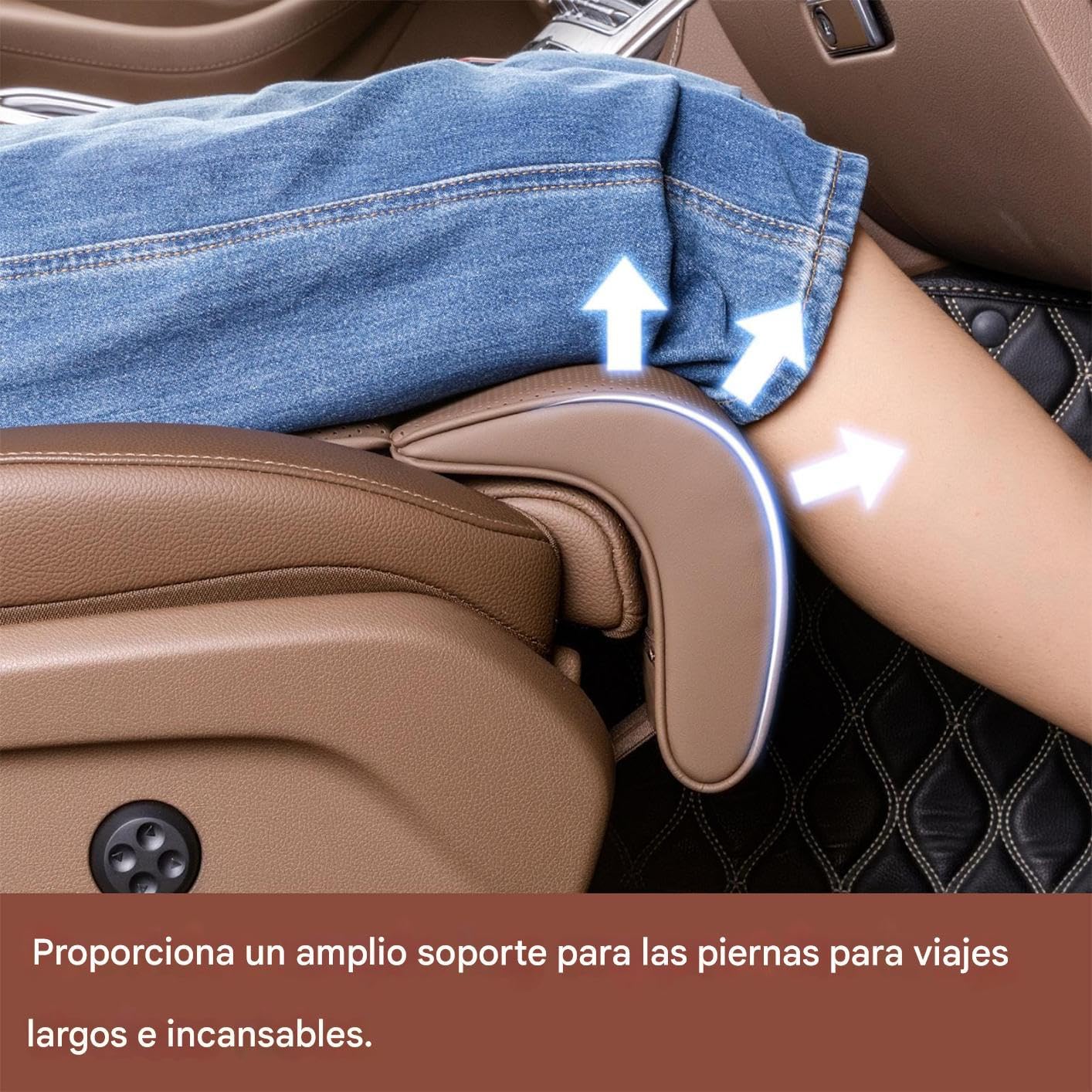 Extensor De Piernas Para Asiento De Coche Cómodo Antideslizante Ajustable