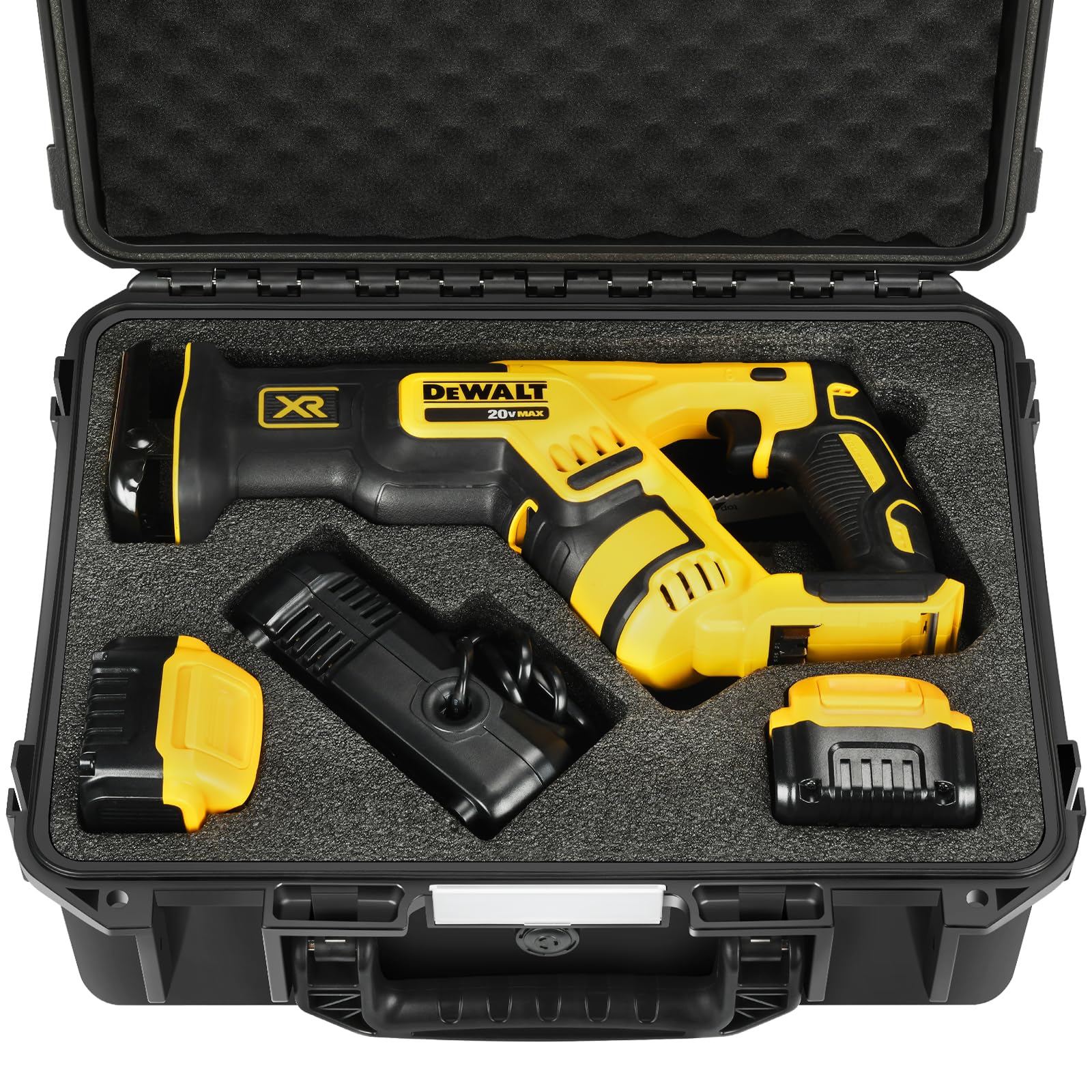 Tool Case for Dewalt Reciprocating Sawzall - Power Tool Kit Hard Storage Case for Dewalt Saw Zall, Waterproof Box for Dewalt Cordless Sawzall 20 Volt Max DSC367 | DSC387/Battery/Charger (Only Case)