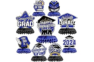 Royal Blue Class of 2024 Graduation Decorations for a MemorableCelebration