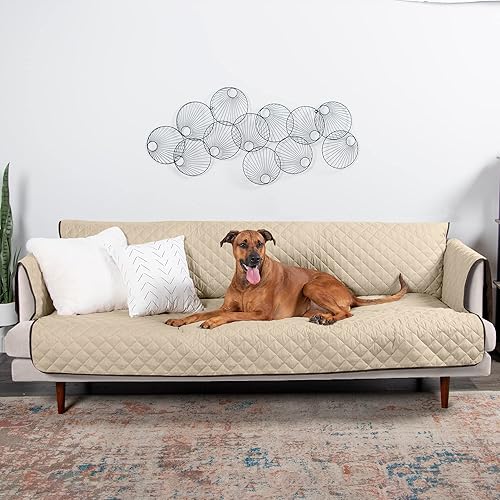Miniatura 7 de Furhaven - Funda para muebles de sala de estar para perros y gatos, protector reversible de dos tonos, resistente al agua, lavable, color expreso y