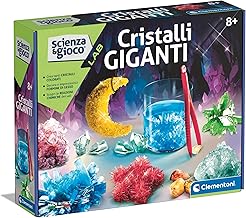 Clementoni - Laboratorio Cristalli - Giant Crystals - Science and Game Lab, Mineralogy Experiments for Children 8 Years, Italian Version, Made in Italy, 19232