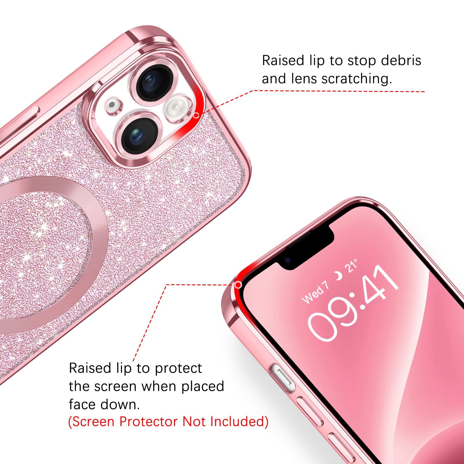 BENTOBEN Custodia magnetica per iPhone 14 Plus, iPhone