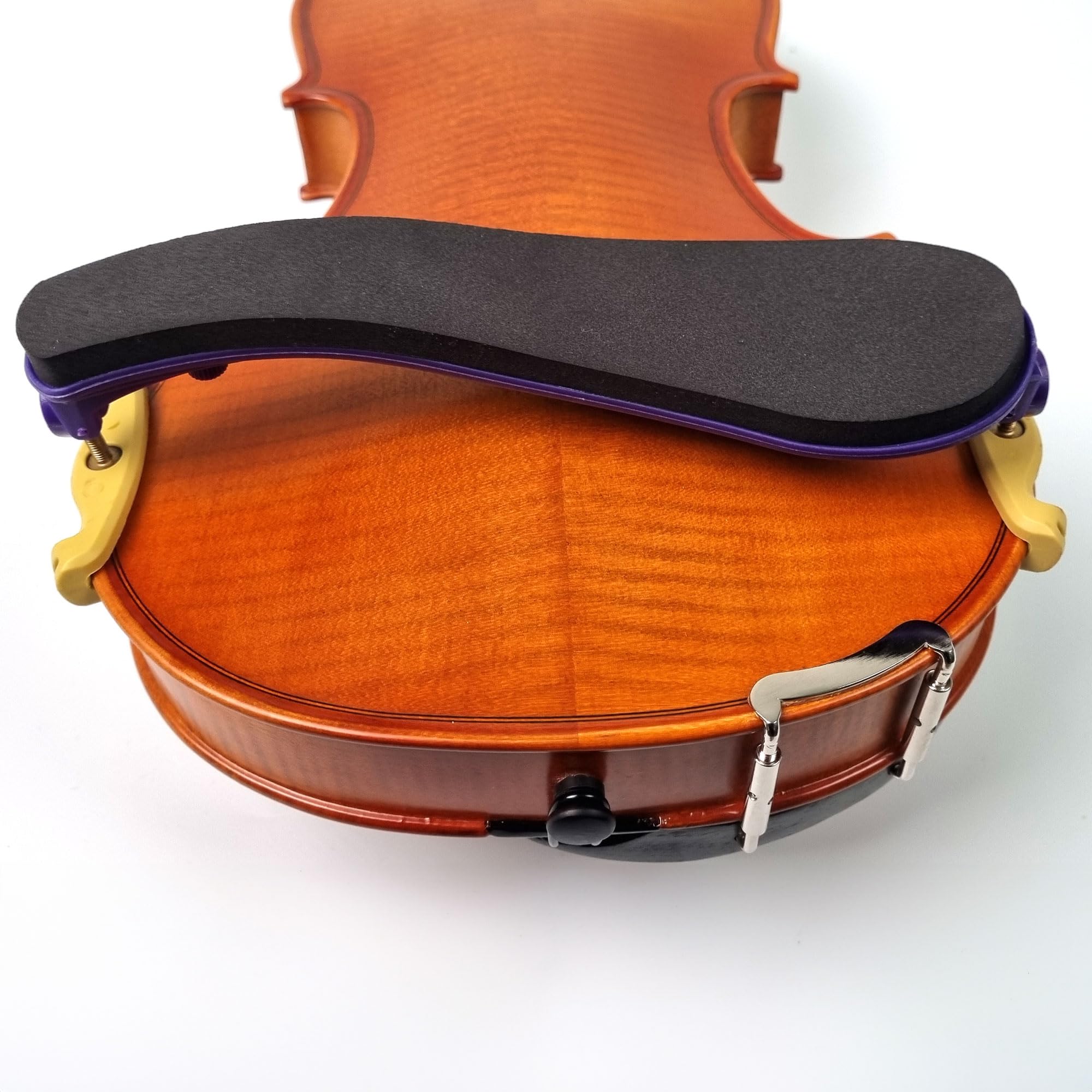 Hidersine Shoulder Rest 4/4 size Purple. Shawbury Model. Adjustable height and width. For full size violins. Comfortable and easy to fit - Image 2