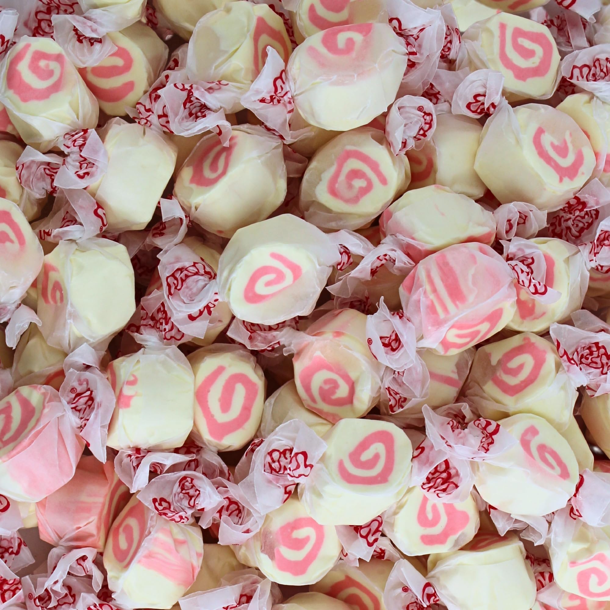 Strawberry Cheesecake Salt Water Taffy - Individually Wrapped Assorted Flavors - Old Fashion Saltwater Taffy Candy Bulk (2.5 Pound)