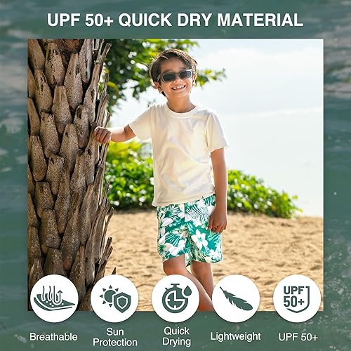 Vista 2 de Kanu Surf Traje de baño de playa Line Up de secado rápido UPF 50+ para niños