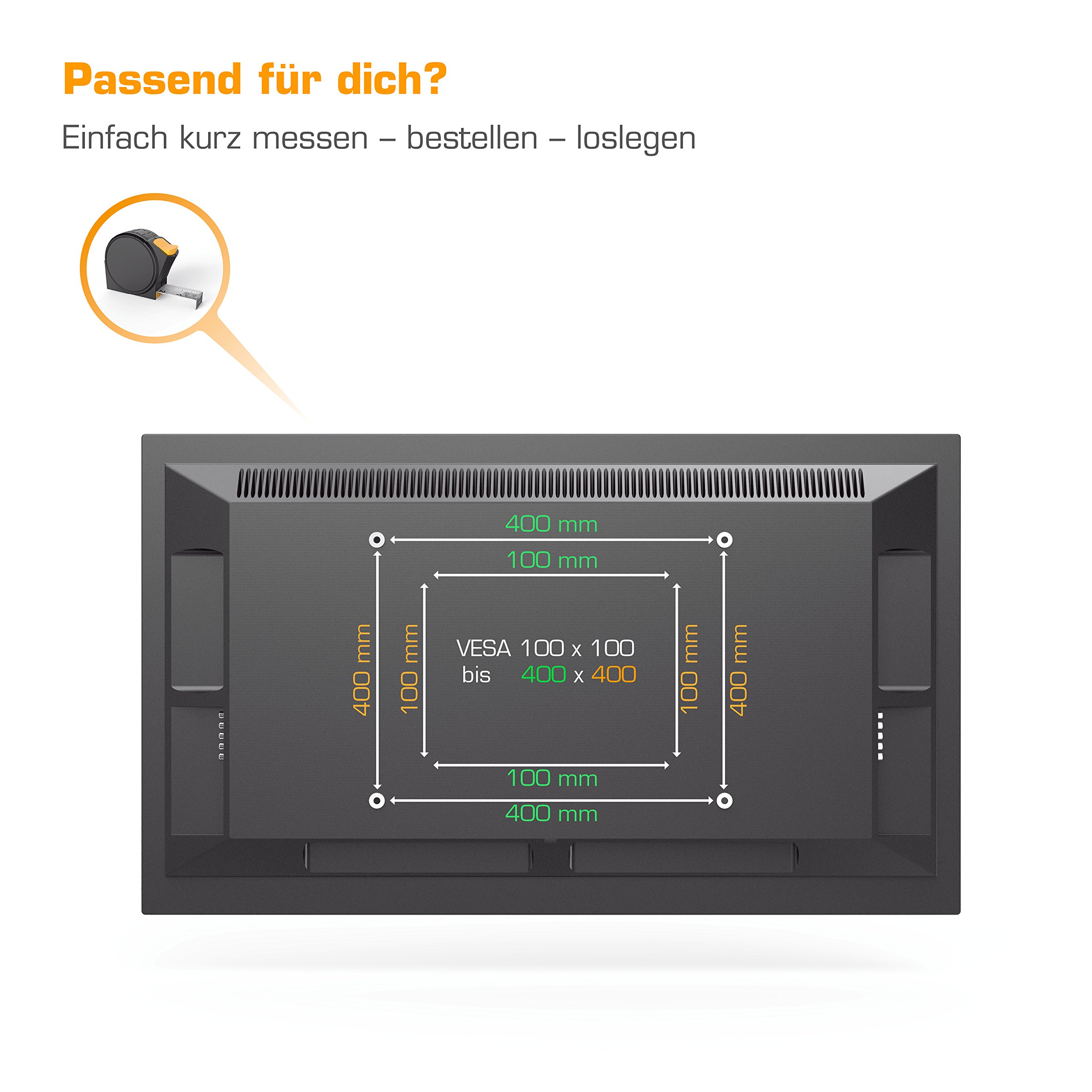 VideoSecu TV Wall Mount Bracket For 32-65 Inch Sharp TVs - Full Motion Swivel Tilt Extension