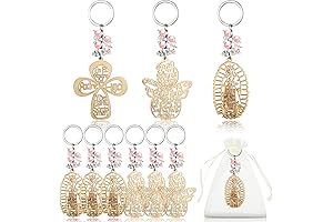 Hicarer Baptism Key Ring: 18 Memorable Keychains for Your Cherished Baptism Ceremony