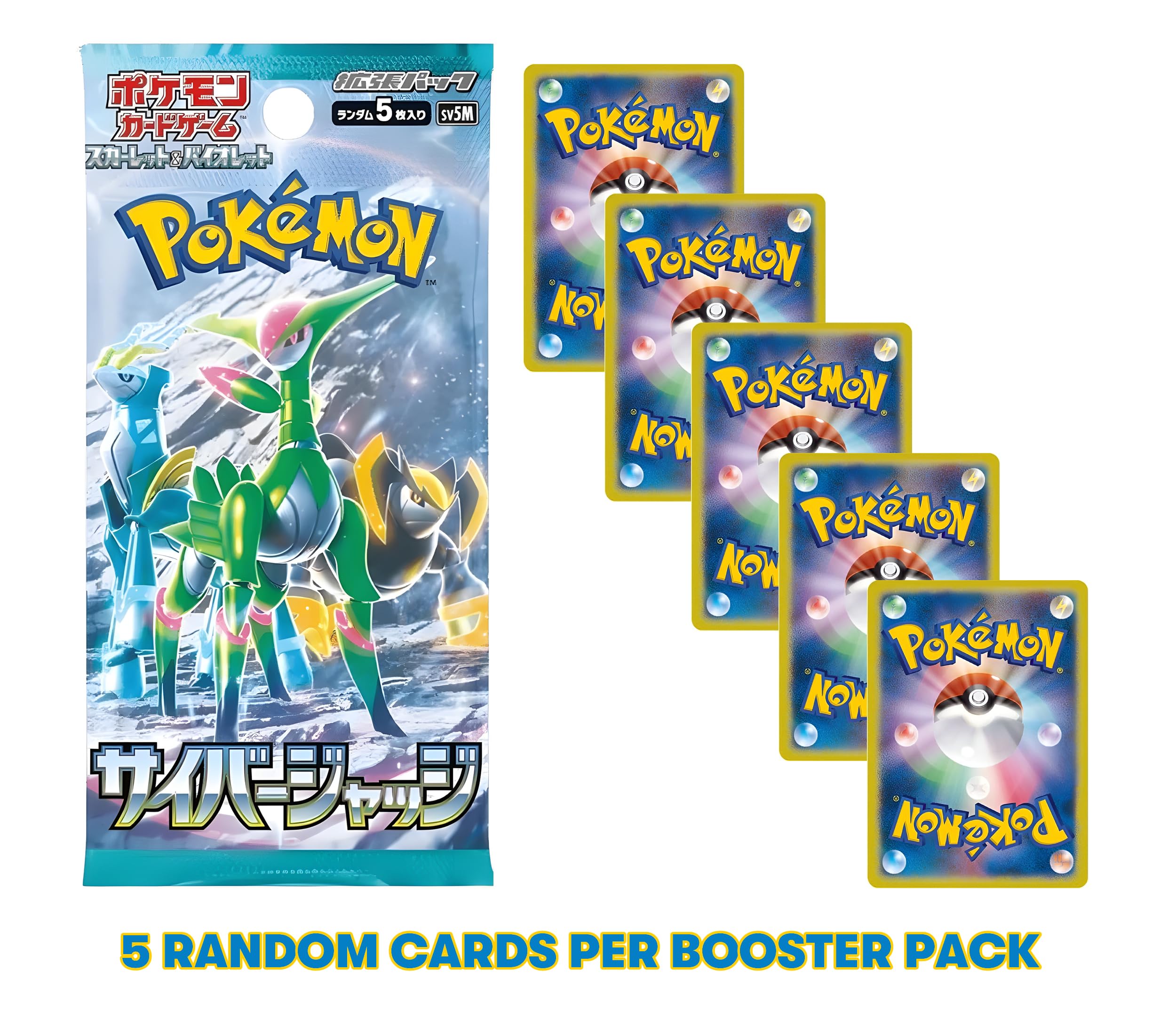 Pokemon TCG Cyber Judge Booster Box | 30x Japanese Pokemon Booster Packs |  Japanese Pokémon Packs | Japanese Pokémon Cards | Temporal Forces Booster  Box