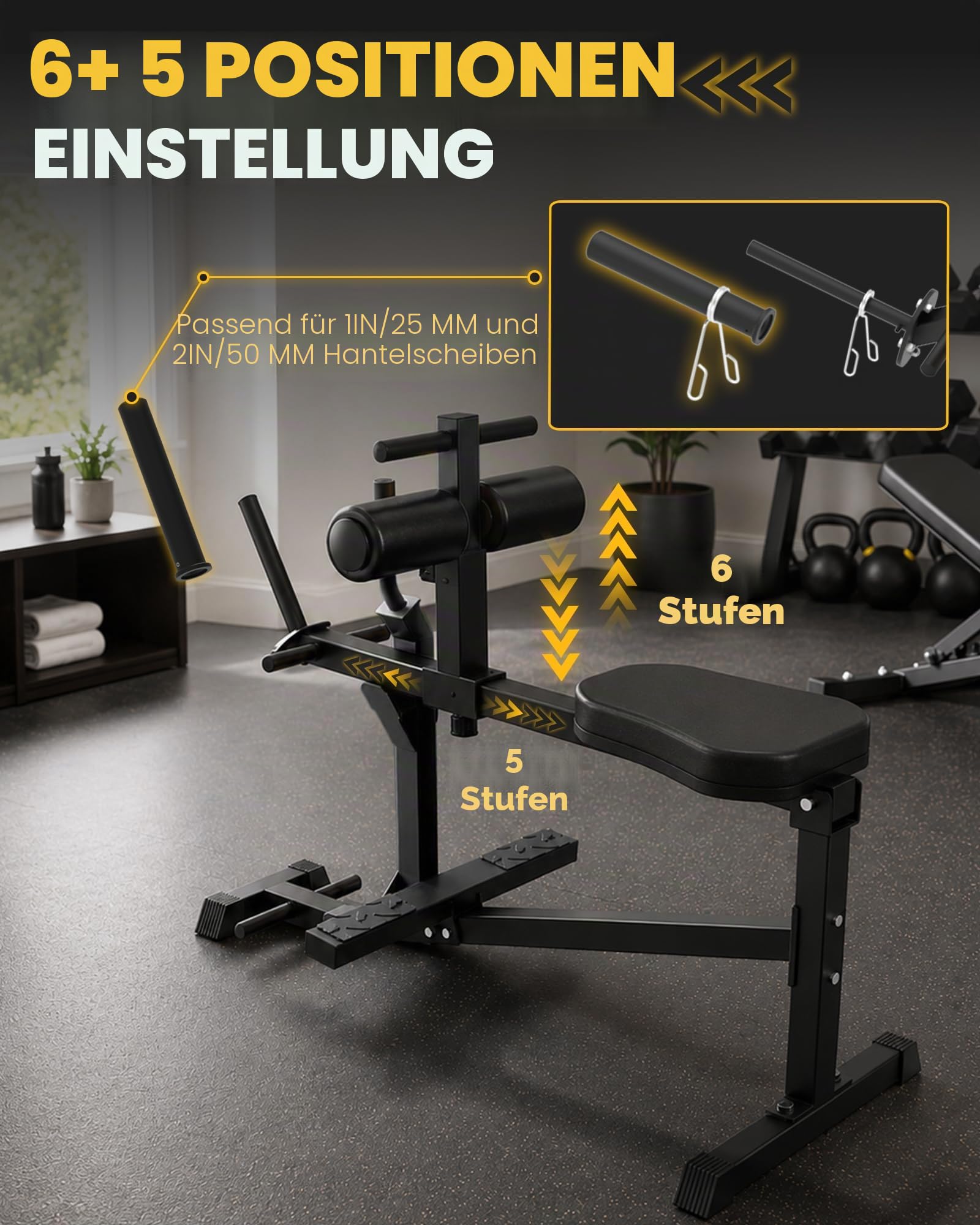 GuuG Wadenmaschine Wedentrainer Wadendehner Sitzend: Beintrainer im Sitzen für Zuhause Kraft-Beintrainer Bein Trainingsgerät Training Seated Calf Raise Machine Schwarz