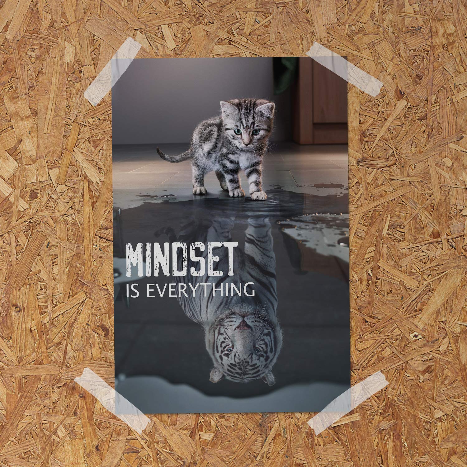 Mindset is Everything Poster Art Motivational Art Office Decor Ready to Hang Picture Funny