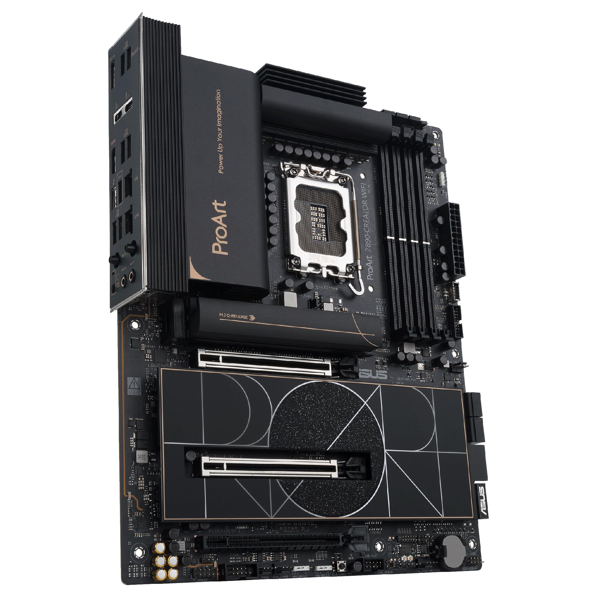 ASUS ProArt Z890-Creator WiFi - Placa Base ATX, 16+2+1+2 etapas de Potencia, PCIe 5.0 Compatible con GPU de última generación, Dos Thunderbolt 5 Tipo-C, LAN de 10 GB y 2,5 GB, WiFi 7, 5 Ranuras M.2