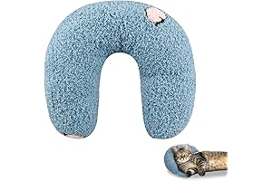 U-Shaped Little Pillow for Cats, Snug Relaxation and Quality Sleep